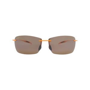 Maui Jim Shield-Frame Nylon Sunglasses Orange Unisex-Adult